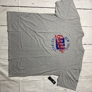 NEW YORK GIANTS NFL GRAY/RED/BLUE MAJESTIC Tee